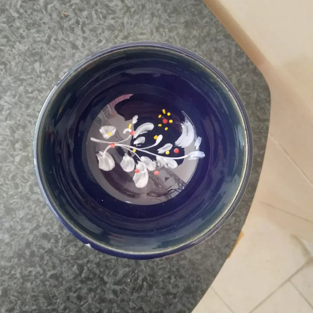 ترشی خوری و ماست خوری سفالی نقش دار
