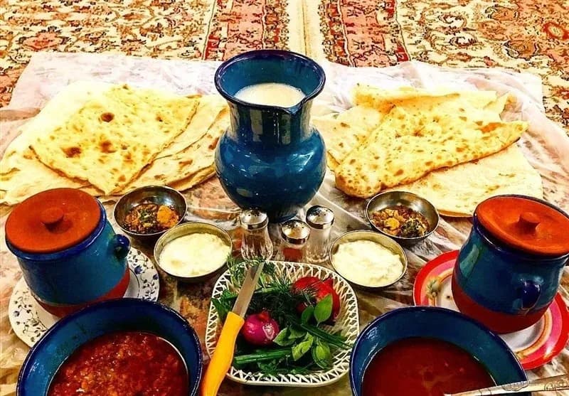 ست سفالی آبی فیروزه‌ای
