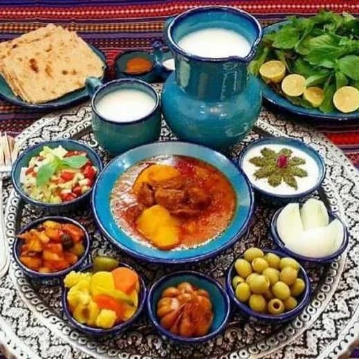 ست سفالی فیروزه، رنگ آبی، جنس سرامیک، پارچ و کاسه
