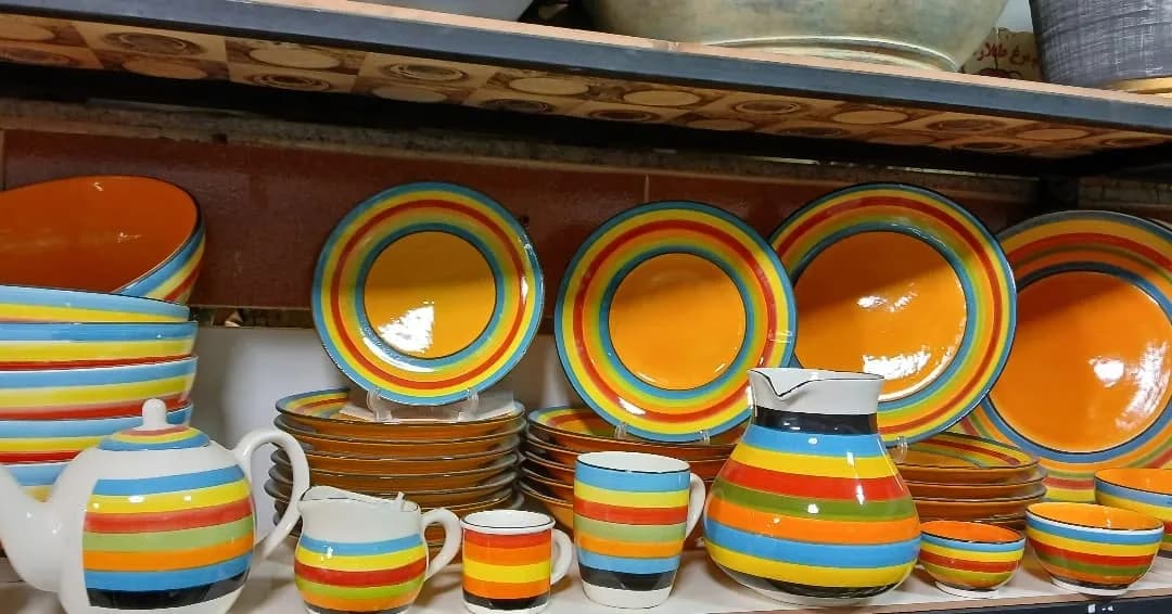 ست سرامیکی رنگین کمان