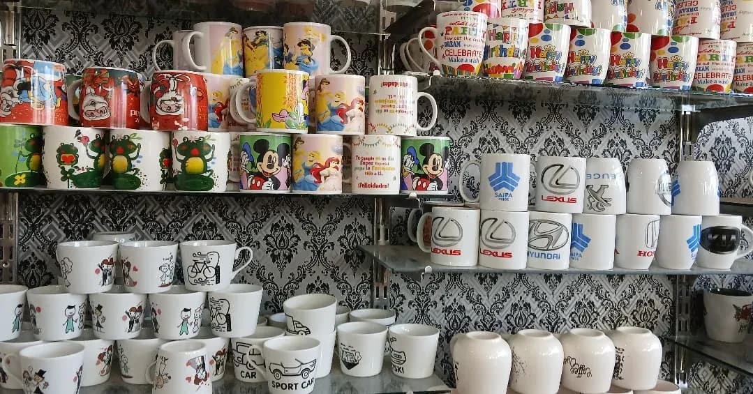 لیوان ماگ سرامیکی — رنگ سفید — نمای چندکالا — ماگ