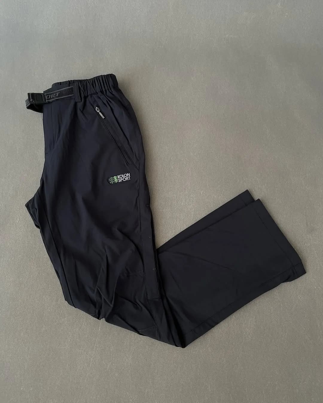 شلوار کوهنوردی Kolon Sport، رنگ مشکی، قد بلند، جذب