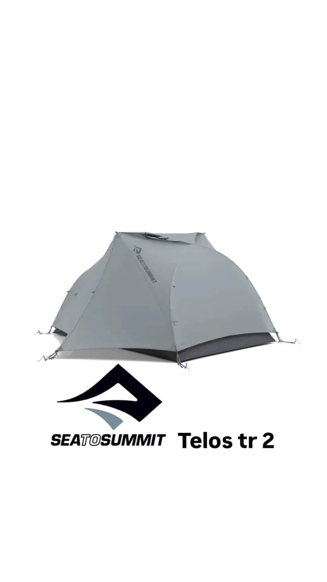 چادر دو نفره Telos TR 2 سی تو سامیت، رنگ خاکستری، گنبدی، ۲ نفره
