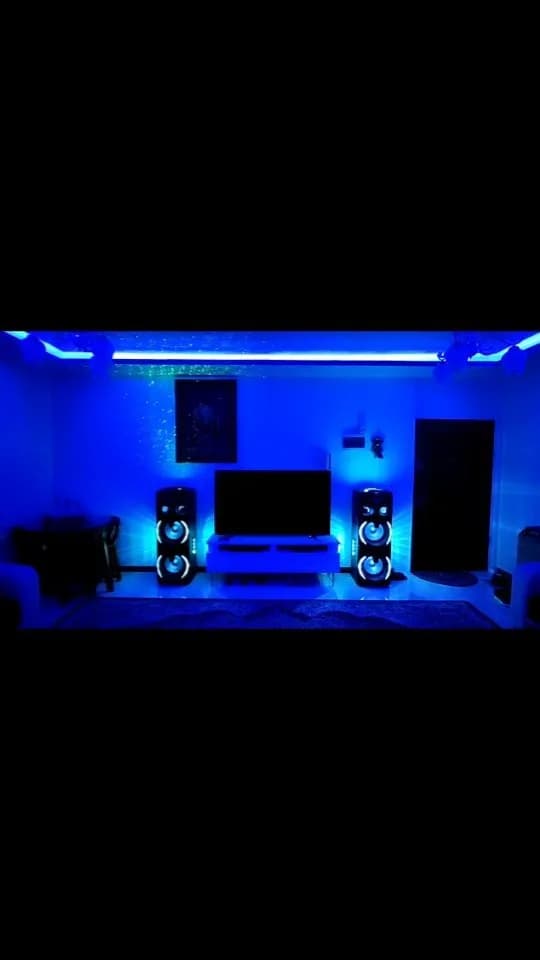 اسپیکر AL-225 LP5 مکسیدر، رنگ مشکی و آبی، جنس پلاستیک و فلز، ایستادهی بزرگ