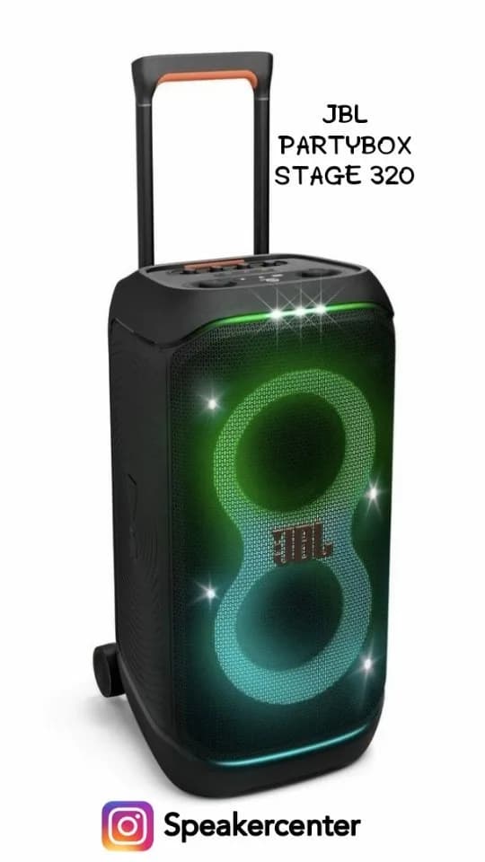 اسپیکر Partybox Stage 320، رنگ مشکی و سبز، جنس پلاستیک، ایستاده، چرخدار