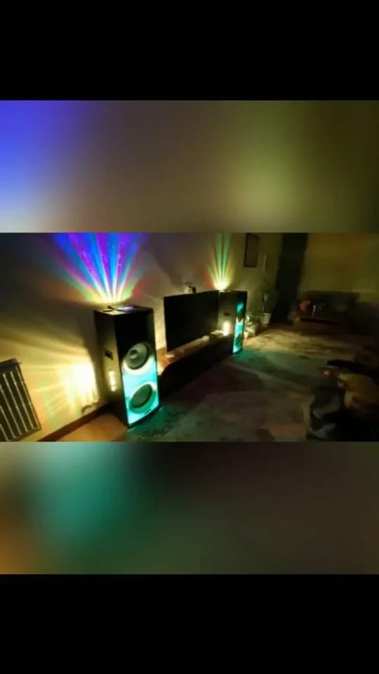 اسپیکر خانگی، رنگ مشکی، جنس چوب، مستطیلی ایستاده