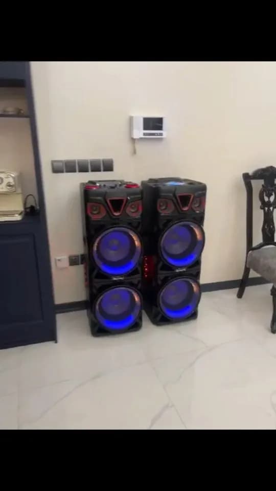 اسپیکر ایستاده مکسیدر، رنگ مشکی، جنس پلاستیک، جفت اسپیکر ایستاده