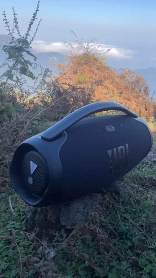 اسپیکر ضدآب Boombox 3 JBL، رنگ مشکی، جنس پلاستیک، استوانهای، دستهدار