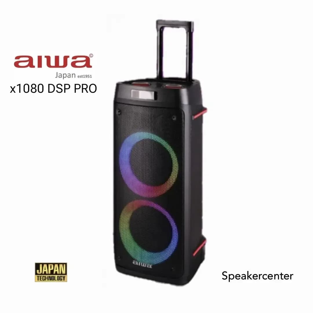 اسپیکر AW-X1080 DSP PRO آیوا، رنگ مشکی، جنس پلاستیک، ایستاده بزرگ چرخدار