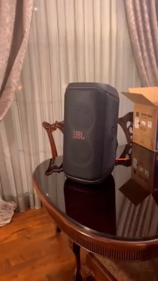 اسپیکر Partybox 120 JBL، رنگ سیاه، جنس پلاستیک، استوانهای