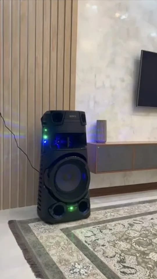 اسپیکر V73 سونی، رنگ مشکی، جنس پلاستیک، ایستاده، بزرگ