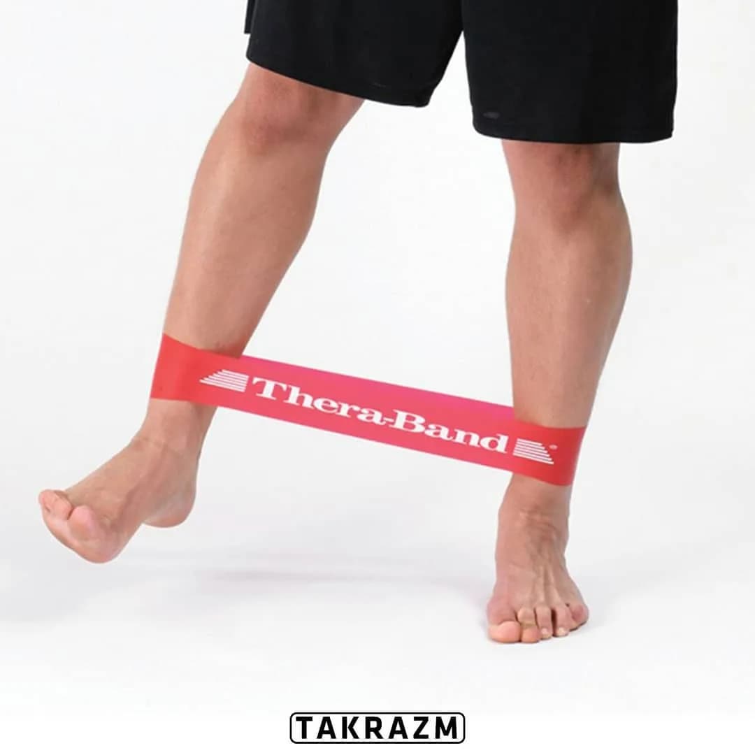 کش لوپ ۳۰ سانتی Thera-Band، رنگ قرمز، جنس لاستیک، نواری، کشی