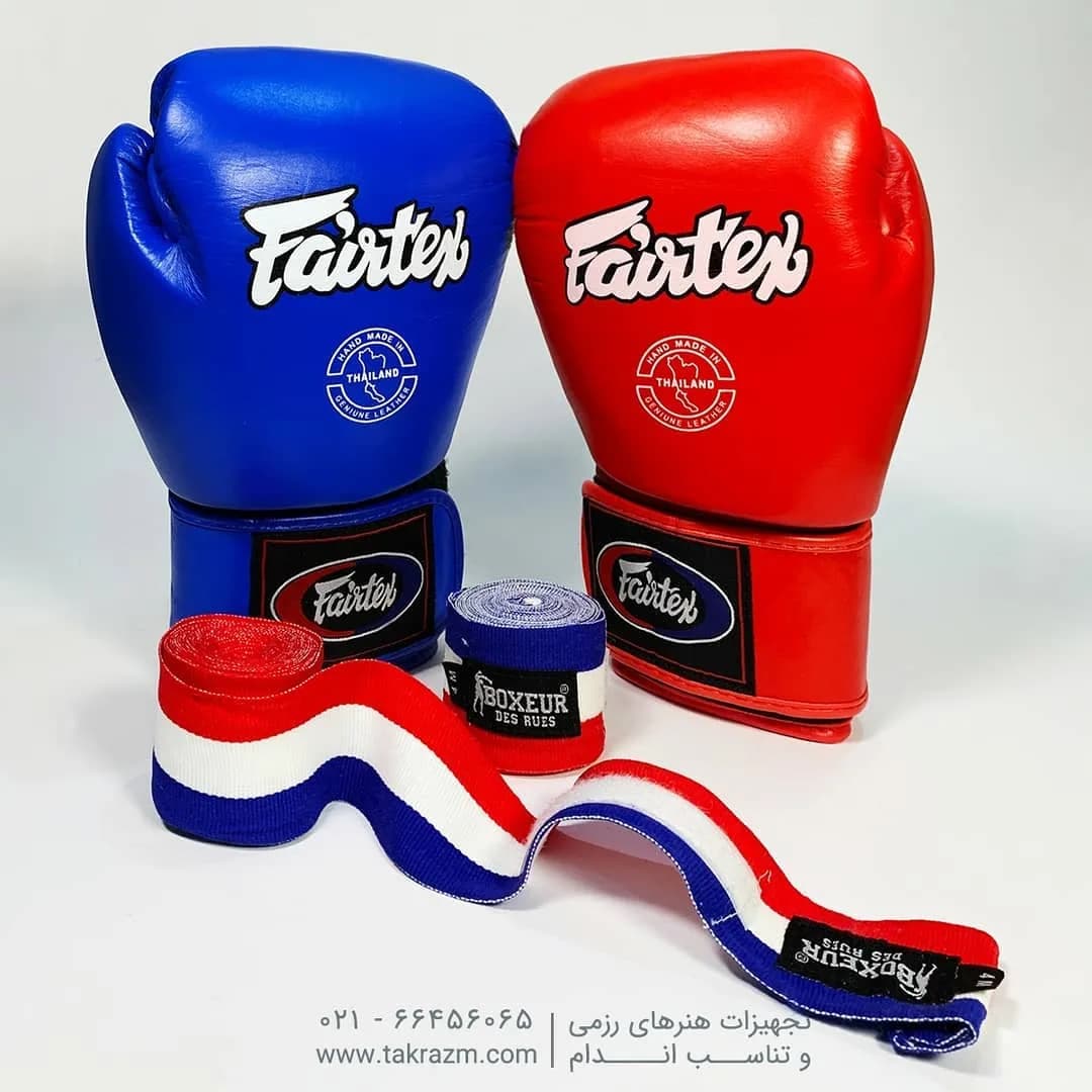 دستکش بوکس چرم مدل تایلندی Fairtex