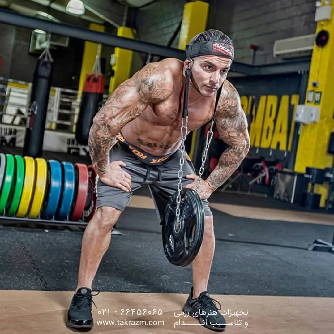 تسمه گردن بدنسازی PowerGYM