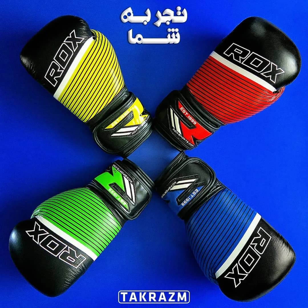 دستکش بوکس چرم مدل F6 RDX