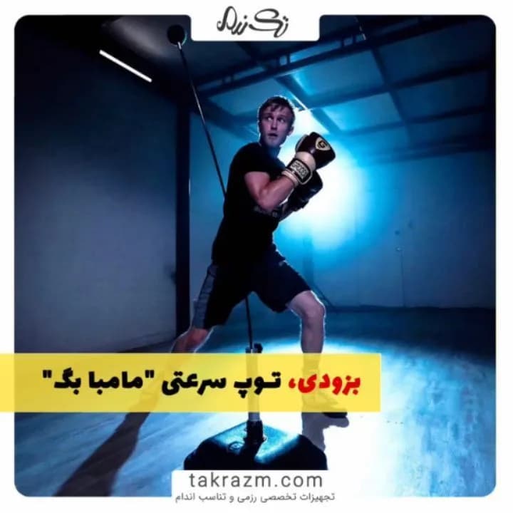 توپ سرعتی ایستاده مامبا بگ Mamba Bag، رنگ مشکی، جنس فلز و پلاستیک