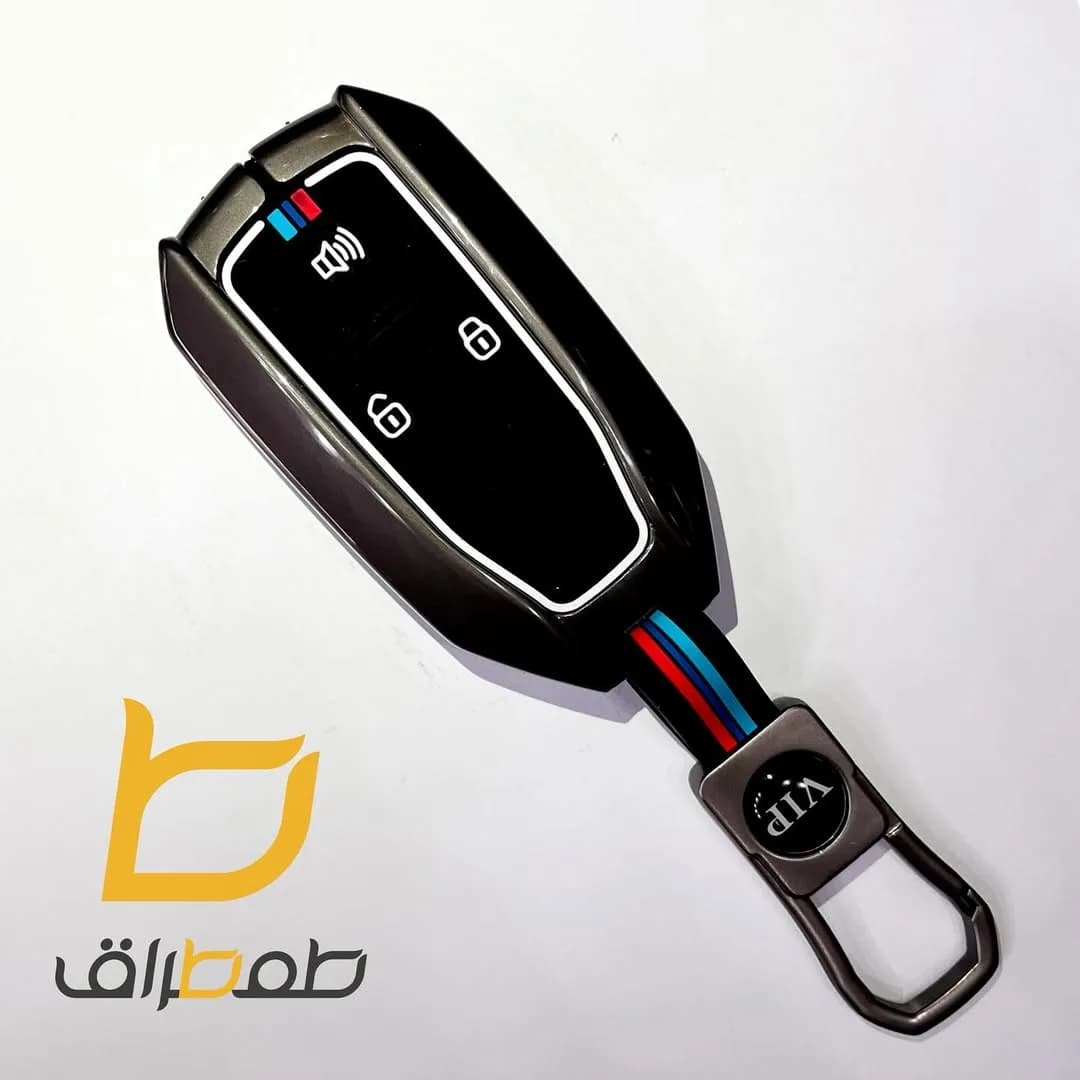 کاور ریموت خودرو ضد ضربه، رنگ مشکی، آبی و قرمز، جنس پلاستیک و سیلیکون، مدل محافظ
