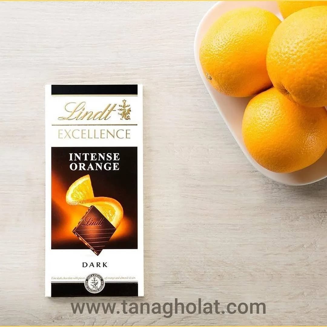 شکلات تلخ با طعم پرتقال لینت