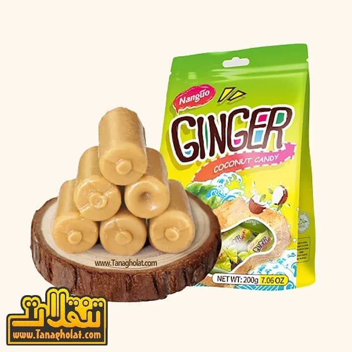 آبنبات زنجبیلی با طعم نارگیل نانگو
