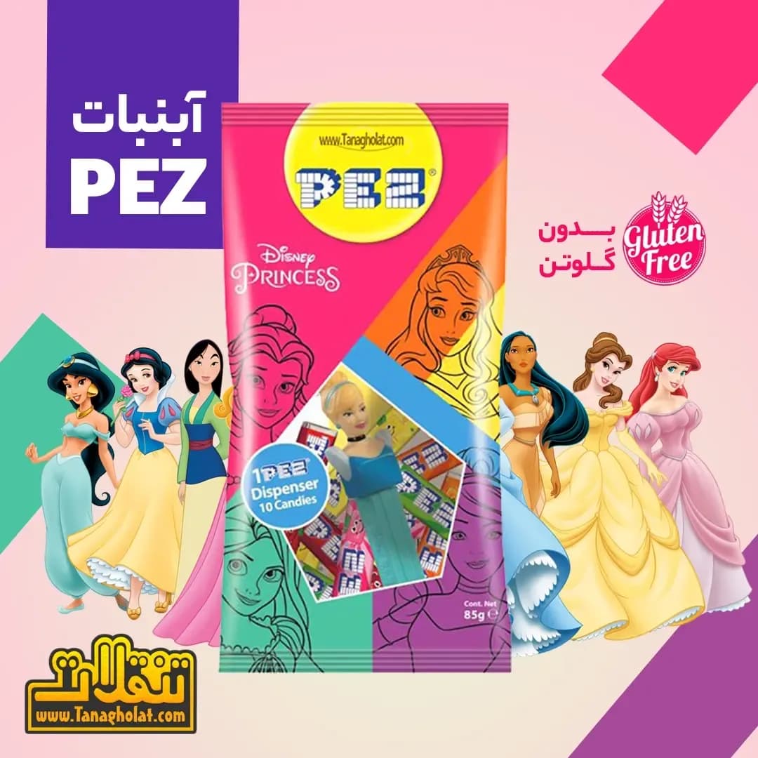 آبنبات میوهای بدون گلوتن خشابی PEZ