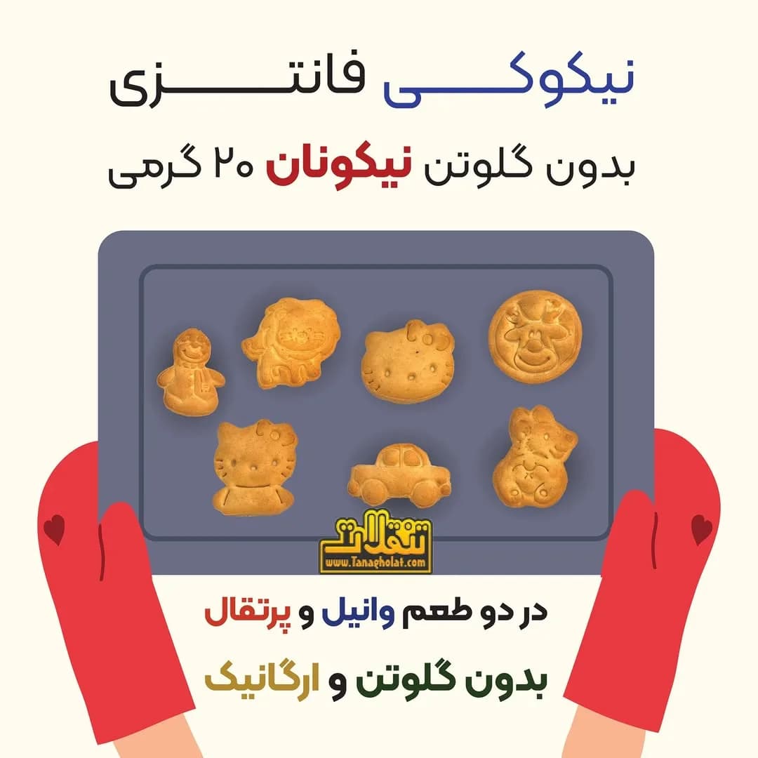 کوکی بدون گلوتن نیکونان