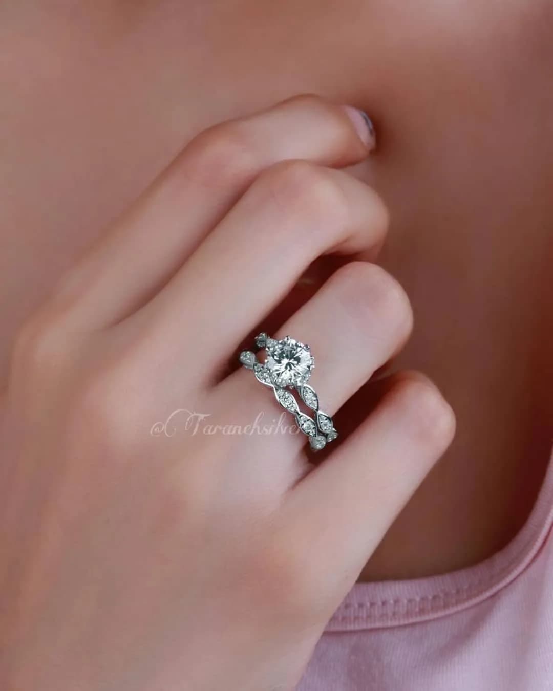 حلقه پشت حلقه نقره