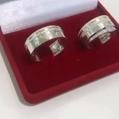 حلقه ست نقره سمپلاس نگین‌کار