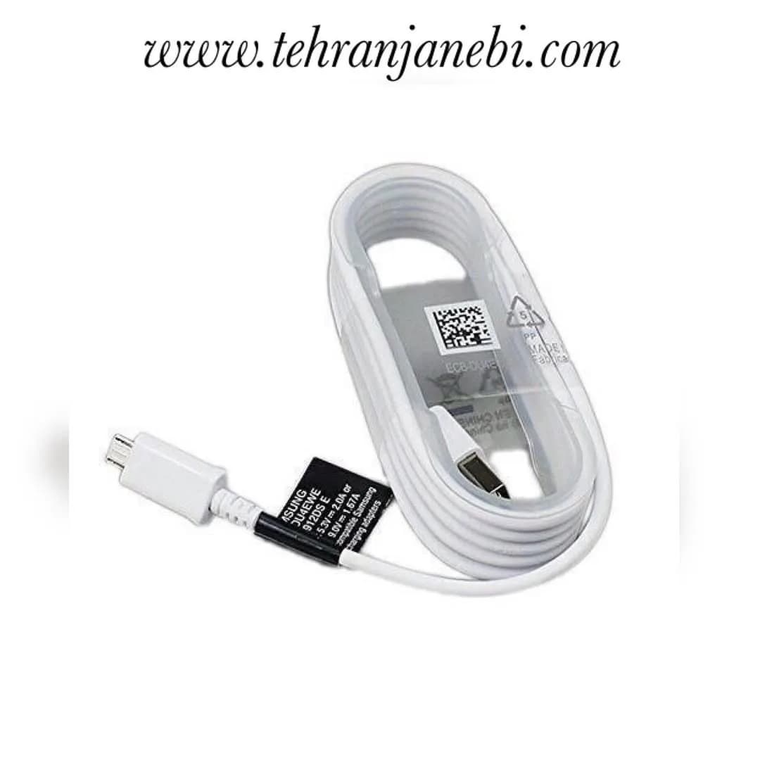 کابل شارژ نوت ۴، رنگ سفید، جنس پلاستیک و فلز، USB-C