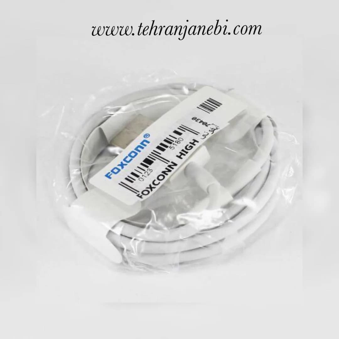 کابل شارژ دیتا، رنگ سفید، جنس پلاستیک، USB به Micro USB