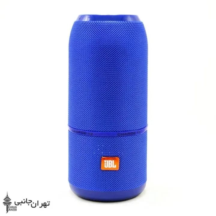 اسپیکر بلوتوثی Charge 12 JBL، رنگ آبی، جنس پلاستیک، استوانهای قابل حمل