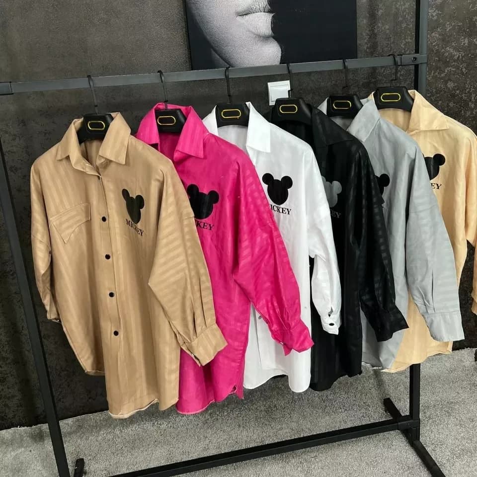 شومیز پیراهنی داکرون خطی