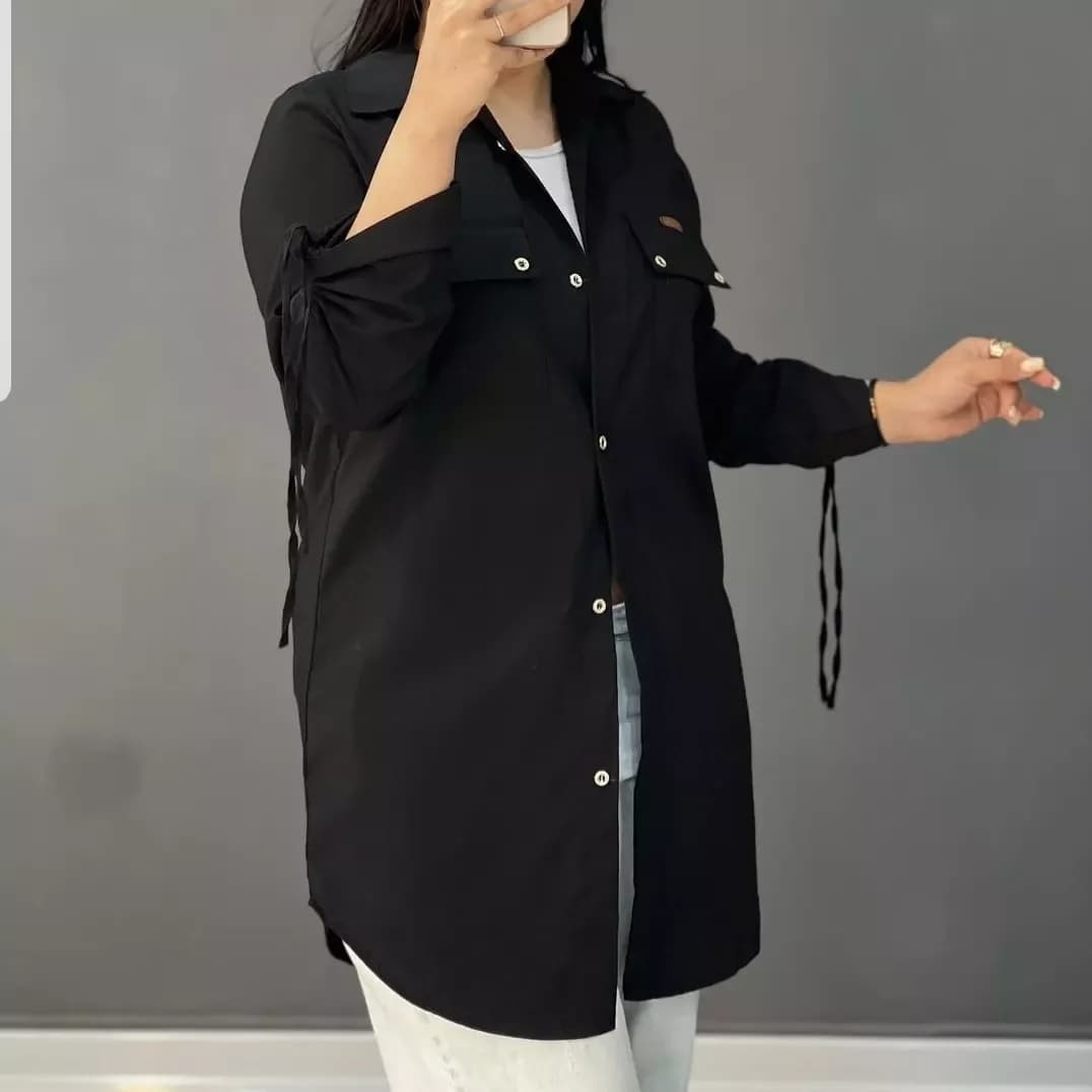 شومیز پیراهنی آستین گت دار