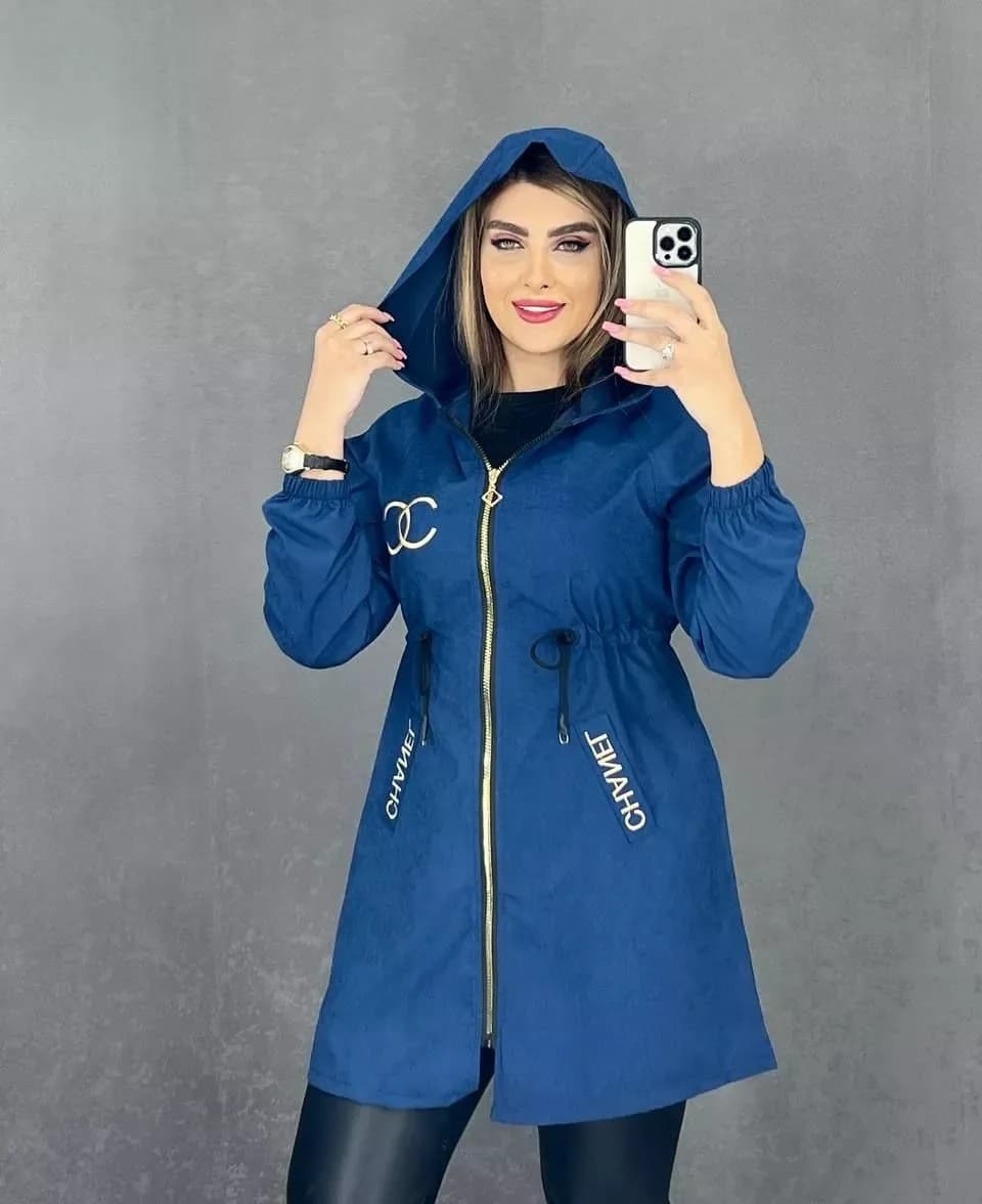 مانتو کلاهدار میکرو گلدوزی