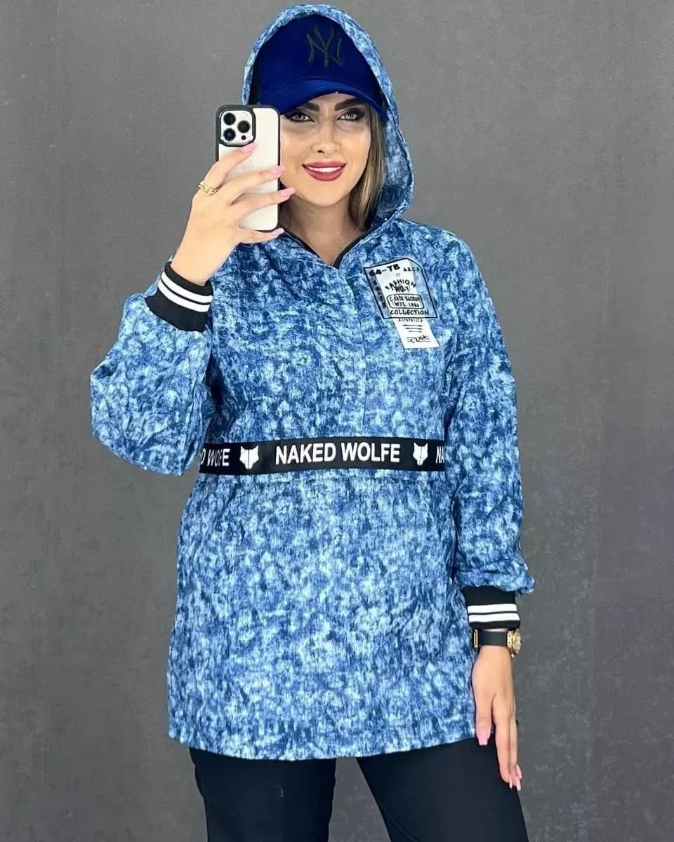 هودی کلاهدار اسپرت آبرنگی