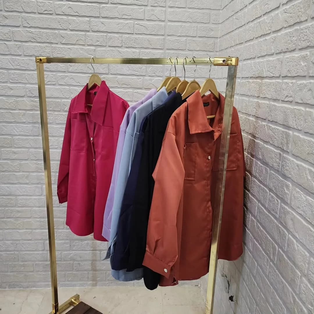 شومیز پیراهنی اسپرت کتان