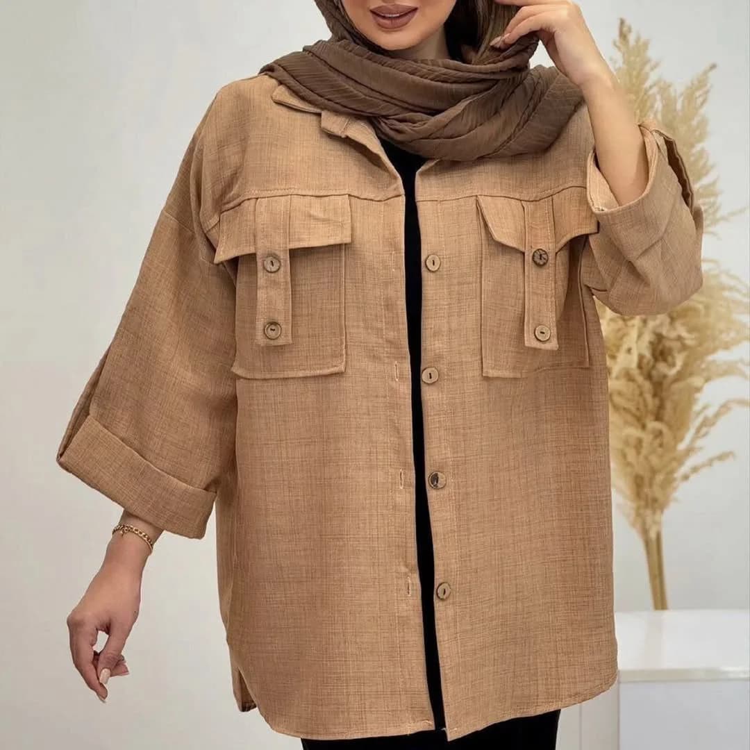 مانتو شانتون جیب پاگوندار کد ۴۷۶