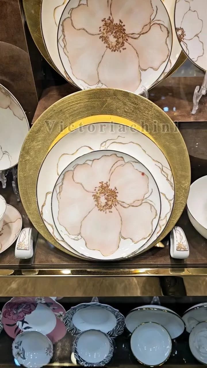 سرویس چینی بن چاینا گل برجسته