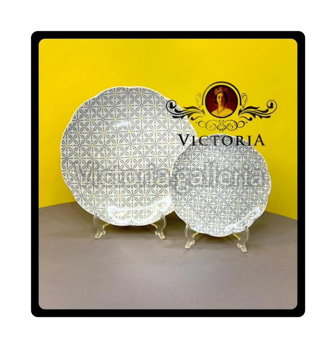 ست ظروف چینی ۳۰ پارچه ویکتوریا (طرح دوم)