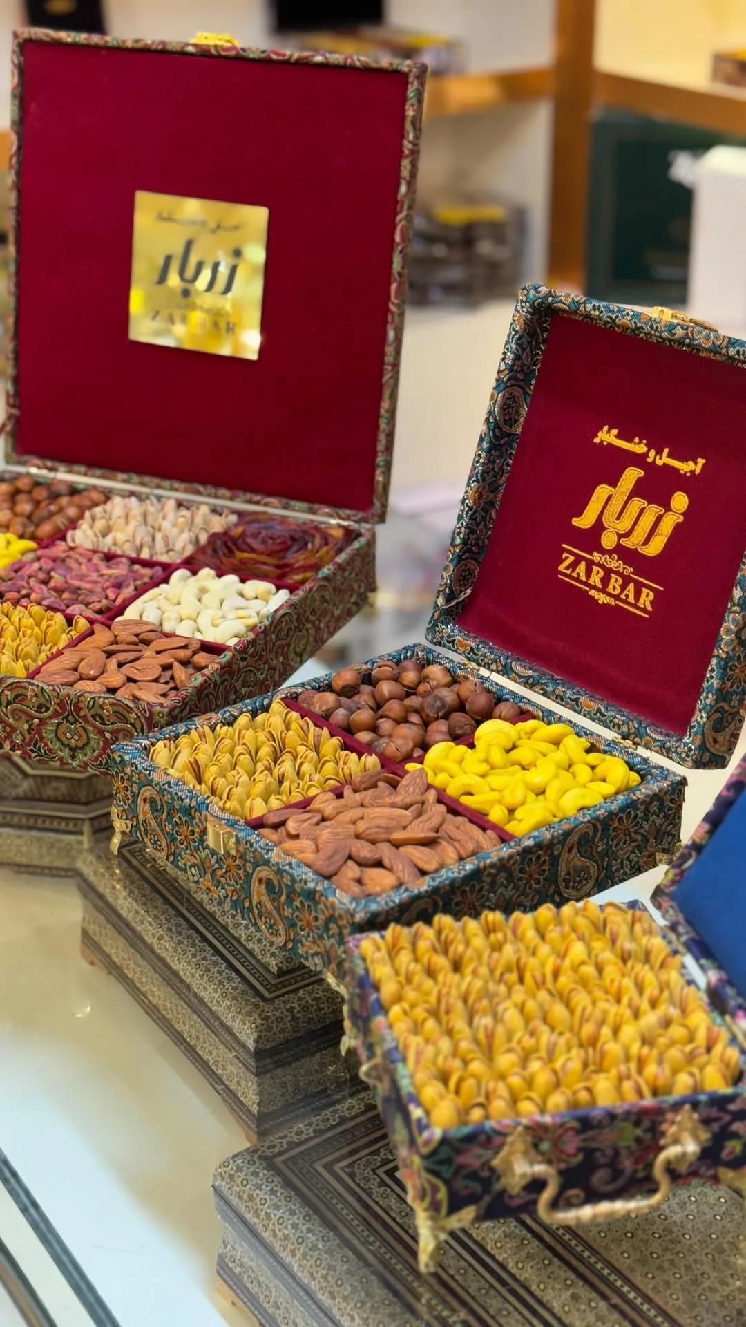 جعبه آجیل ترمه زربار