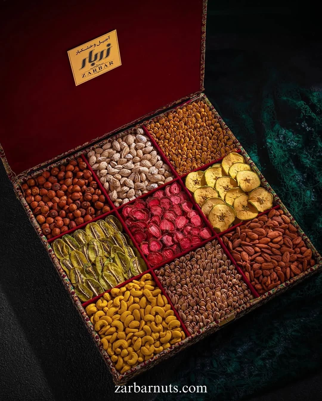 جعبه ترمه کوسنی دو سایز زربار
