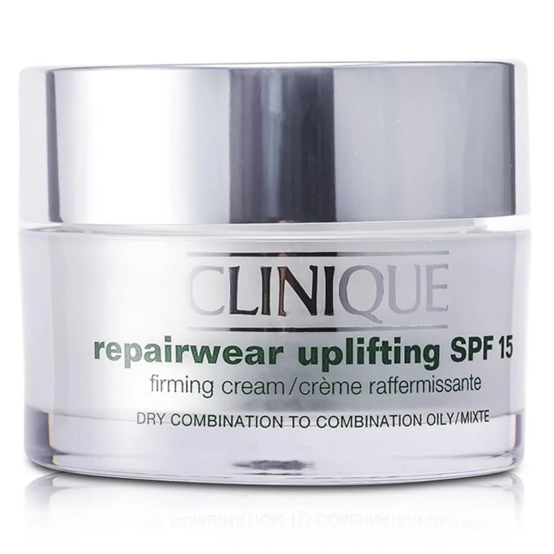 کرم مرطوبکننده لیفتینگ SPF15 کلینیک، رنگ سفید و نقرهای، جنس شیشه و پلاستیک، ظرف جار