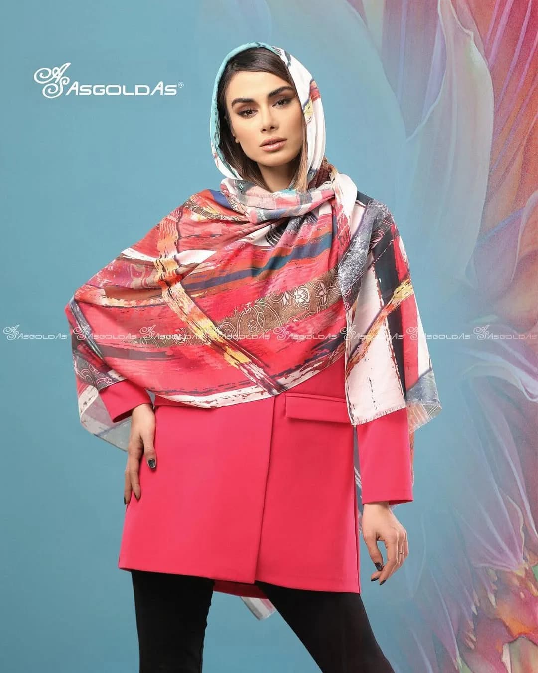 شال نخی بهاره ۲۰۰×۸۰ آسگلداس