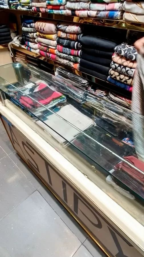 شال پلیسه طرحدار پاییزه