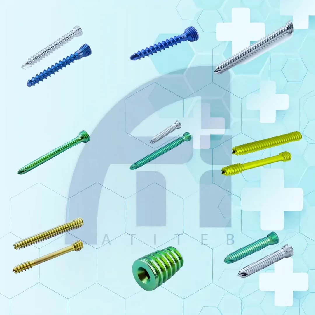 پیچ پلاک پزشکی تیتانیوم و استیل