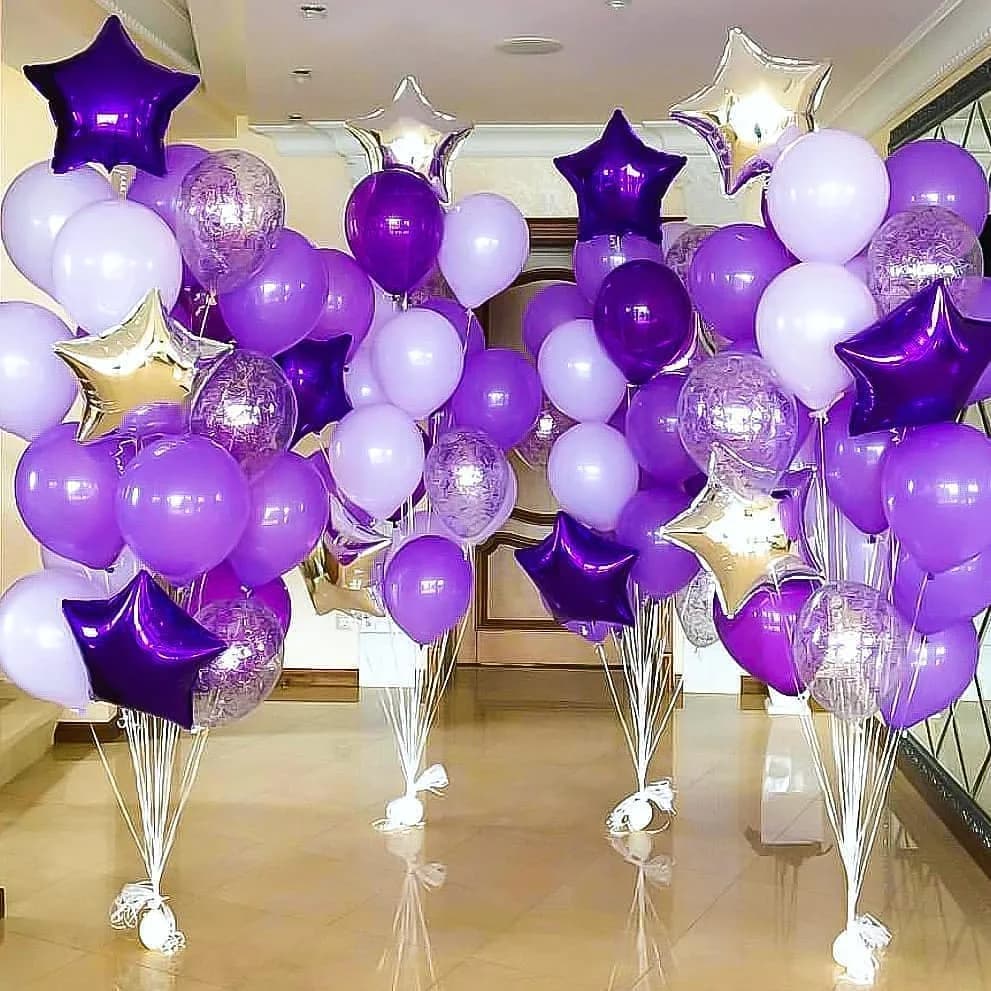 دسته بادکنک هلیومی فویلی ستاره