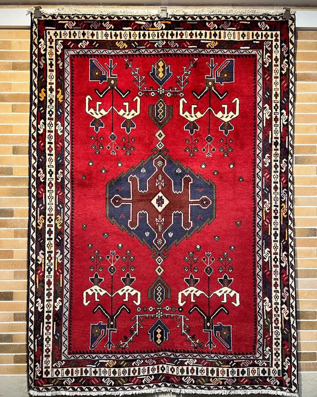 قالیچه سه متری قدیمی افشار