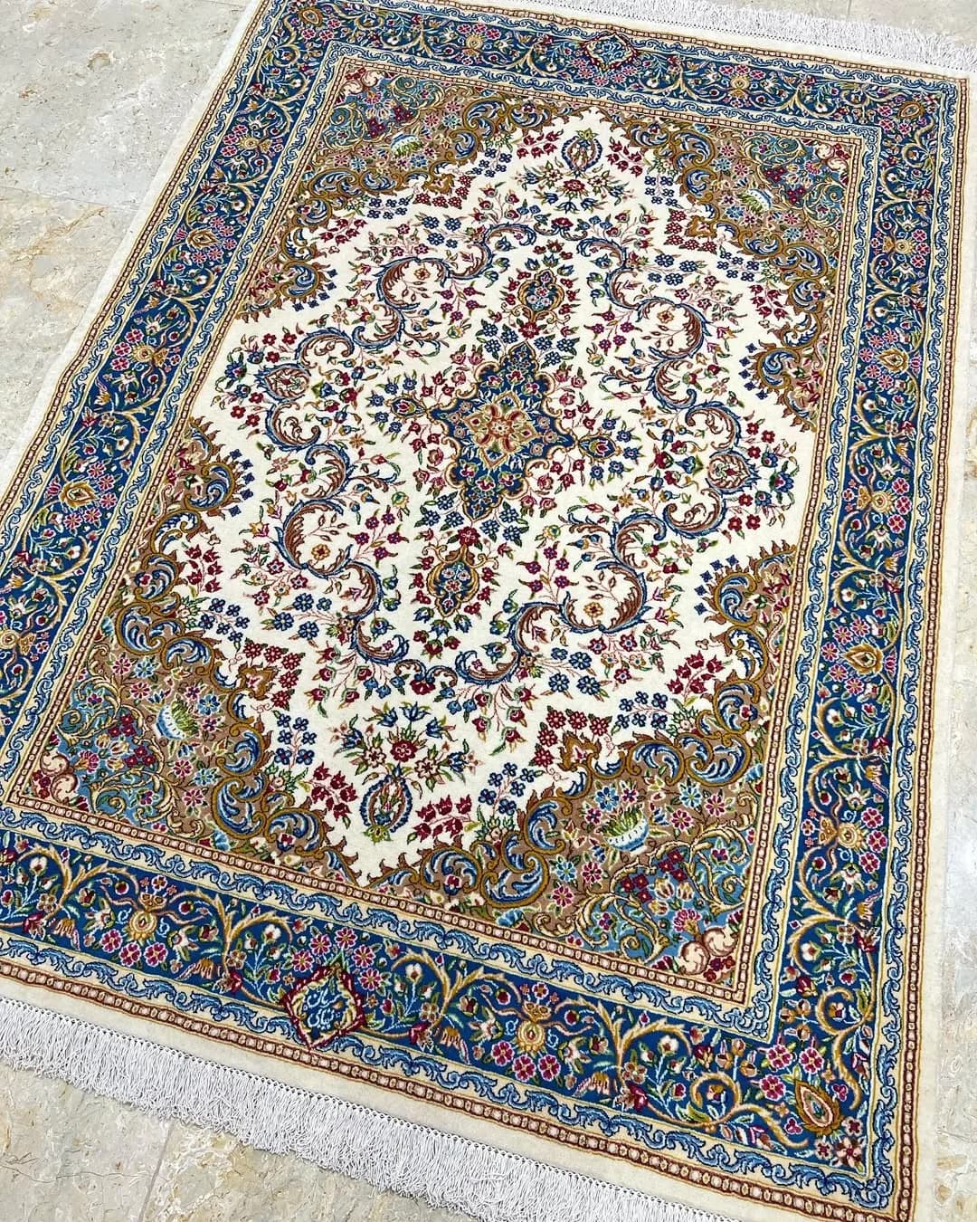 جفت قالیچه سه متری نقشه بوتیا