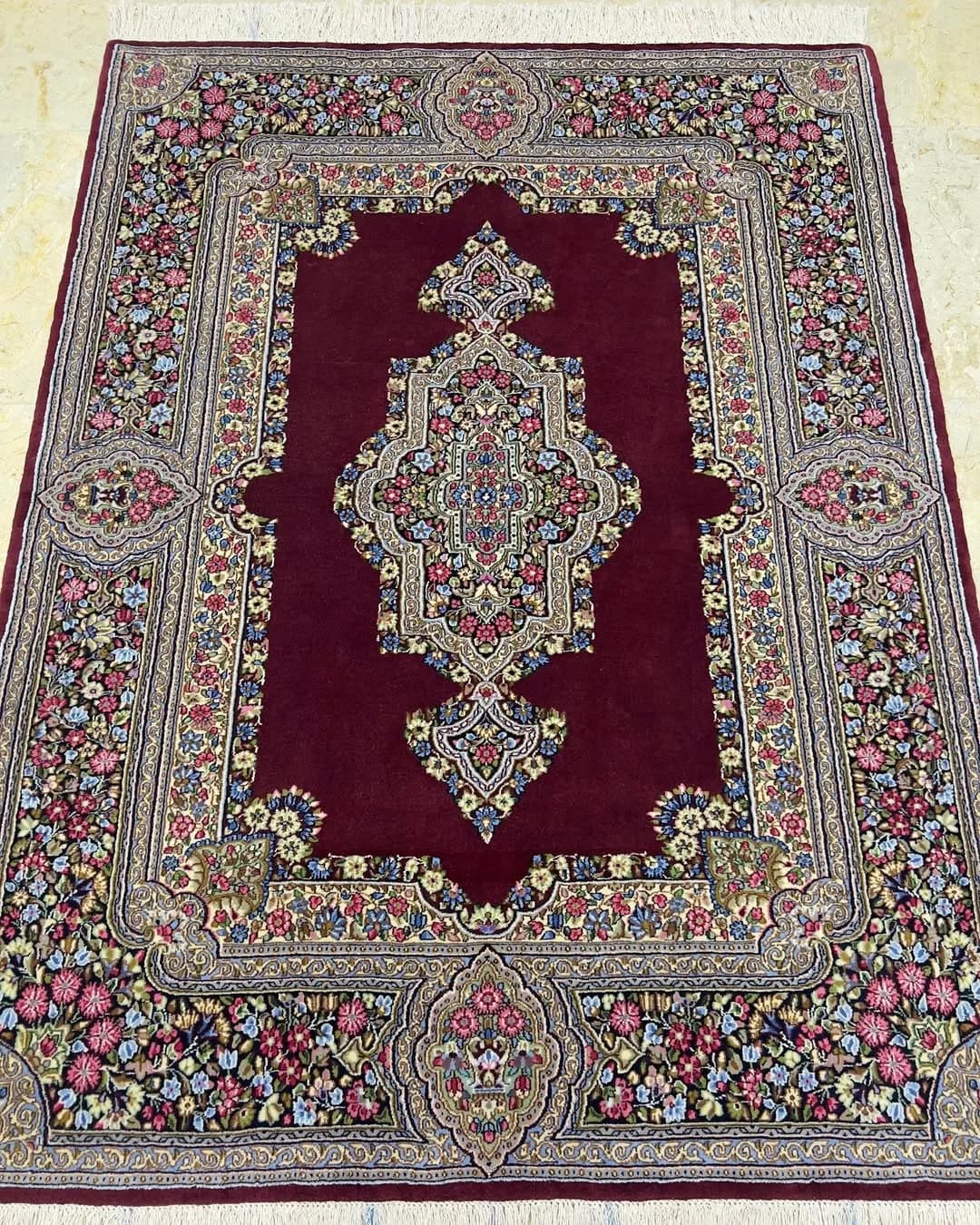 قالیچه سه متری لاکی کفساده کرمان