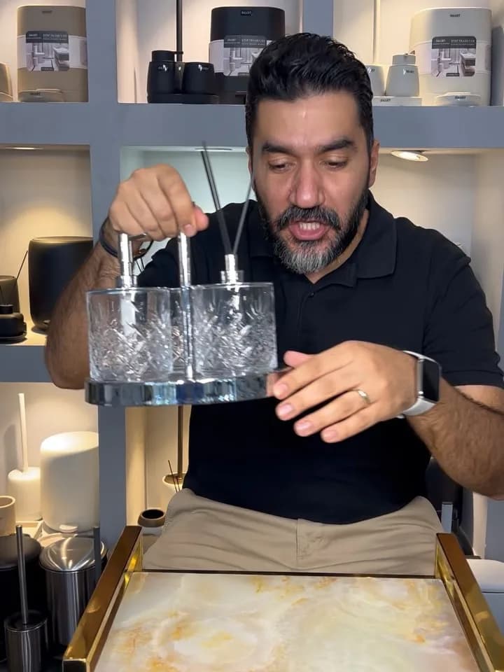 ست کریستال سرویس بهداشتی