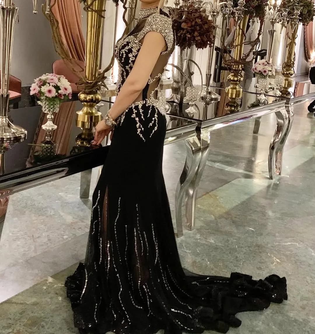 لباس مجلسی سنگدوزی سایز ۳۶ تا ۴۰ GULEM
